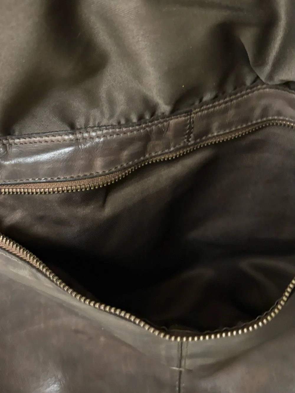 Classic Brown Leather Duffel with Removable Shoulder Strap
